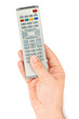 Hand with remote control