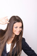 Photo: Portrait of a happy young business woman posing Portrait of a happy young business woman posing
