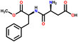 Aspartame structural formula