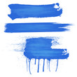 Blue Paint Strokes