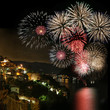 notturno con fuochi d'artificio