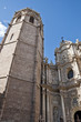 The Micalet Belfry and the Main Door of Valencia Cathedral.