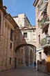 Old street zt the historic city centre of Valencia, Spain
