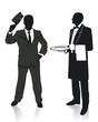 Kellner und Portier