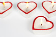 Heart shaped candles
