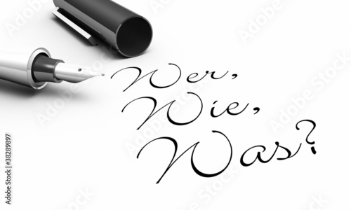 Illustration: Wer, Wie, Was? - Stift Konzept Wer, Wie, Was? - Stift Konzept