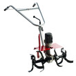 Red tiller over white