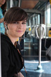 Teenage girl on the tram