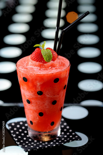 Photo: strawberry juice and frappe strawberry juice and frappe