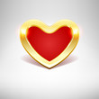Gold heart Valentine day vector background Gold heart Valentine day vector background
