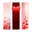 Valentine's day banners set Valentine's day banners set
