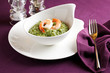 Foto: Rice with greens and shrimps Rice with greens and shrimps