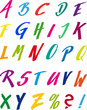 Vektor: capitals_handdrawn capitals_handdrawn