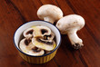 FUNGHI MACERATI AL LIMONE ED OLIO TRE