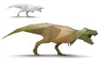 Dinosaur stylized triangle polygonal model