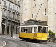 classic yellow tram of Lisbon, Portugal classic yellow tram of Lisbon, Portugal