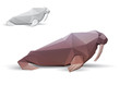 Walrus stylized triangle polygonal model