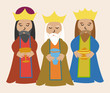 Three Wise Men Vector Set