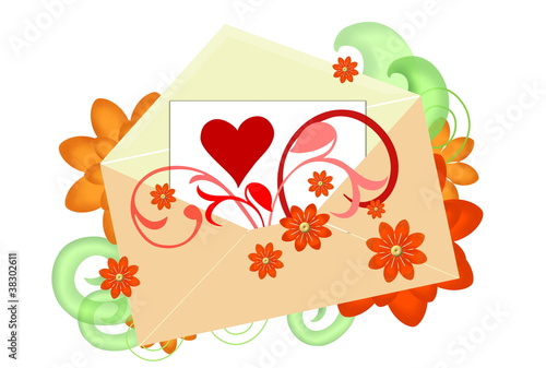 Illustration: Valentinstag (Brief) Valentinstag (Brief)