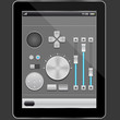 Audio elements design and tablet pc,vector