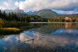 Beautiful mountain lake with reflection