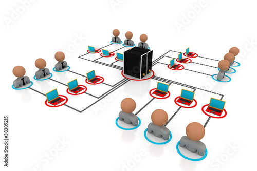 Illustration: Network server Network server