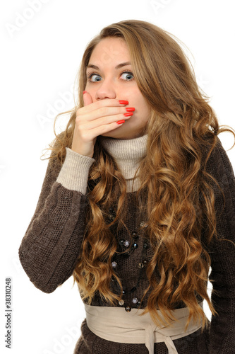 Photo: woman says ssshhh woman says ssshhh