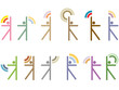 STYLIZED FIGURES OF PEOPLE