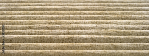 Photo: Dirty HEPA type air filter Dirty HEPA type air filter