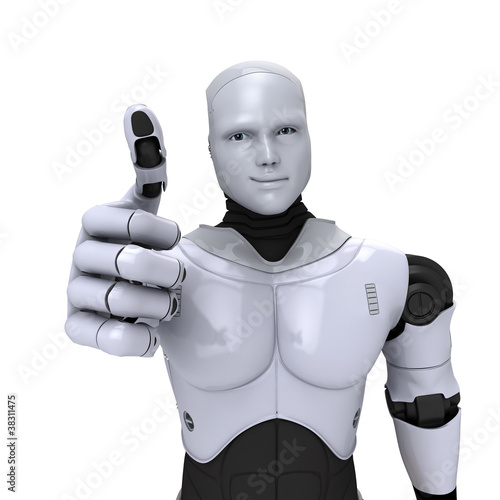 Illustration: Android Robot with thumb up Android Robot with thumb up