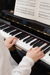 Playing the piano