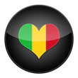 Heart for Mali icon with flag