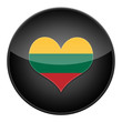 Heart for Lithuania icon with flag