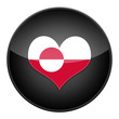 Heart for Greenland icon with flag Heart for Greenland icon with flag