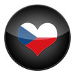 Heart for Czech Republic icon with flag