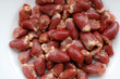 Chicken Hearts at white background