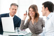 Business group working together