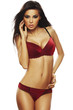 Sexy brunette woman posing