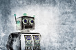 grunge robot print