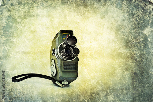 Photo: vintage movie film camera vintage movie film camera
