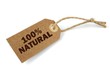 100% Natural label 100% Natural label