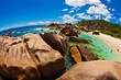 Seascape view  with a huge stones