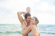 familie im sommer