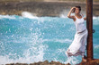 Photo: Girl near ocean Girl near ocean