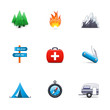 Camping icons