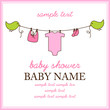 Square Baby Shower Invitation