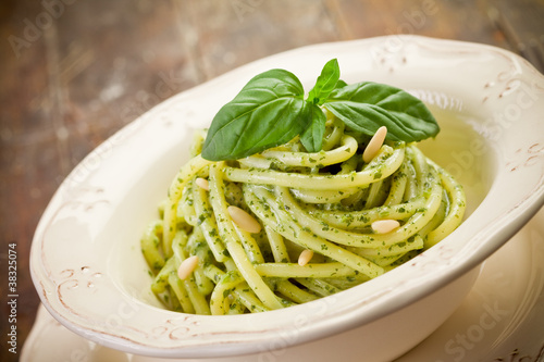 Photo: Pasta with pesto Pasta with pesto
