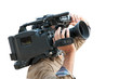 Cameraman isolated