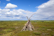 Yurt in tundra