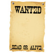 Illustration: Plakat - WANTED DEAD OR ALIVE white Plakat - WANTED DEAD OR ALIVE white